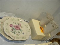 2 NEW LENOX "MORNING COTTAGE" PLATTERS, 2 NEW