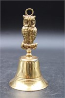 MADE IN ENGLAND BRASS OWL BELL