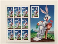 USPS Bugs Bunny Sheet of Ten Stamps Scott 3137