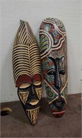 (2) Wood Masks