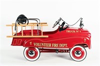 VOLUNTEER FIRE DEPARTMENT FIRE TRUCK PEDAL CAR