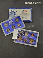 2005 50-state quarters mint proof set (display