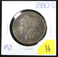 1880-S Morgan dollar, MS