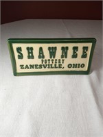 8"x3 1/2" Shawnee Pottery Name Plate Sign