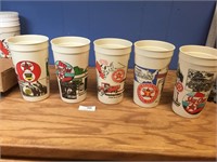 Lot of 5 Vintage Texaco Plastic Cups