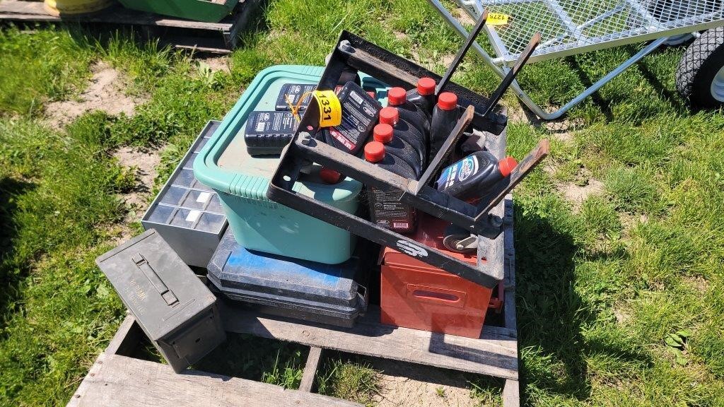 Bolt bins; tools; ammo box; etc