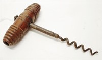 Vintage wood handled cork screw