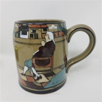 1908 Buffalo Pottery Deldare Ware Mug Ye Lion Inn