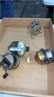 4 Vintage Fishing Reels 3 are Zebco,