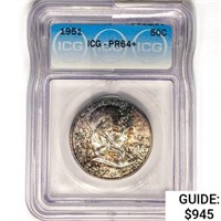 1951 Franklin Half Dollar ICG PR64+