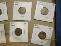 (9) Lot of Wheat Pennies