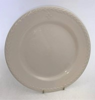 American made Ivory dinner plate