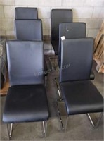 $2000 Set of  Dining Chairs with Chrome Legs