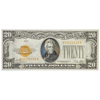 FR. 2402 1928 $20 GOLD CERTIFICATE GEM UNC