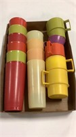 Tupperware mugs and glasses