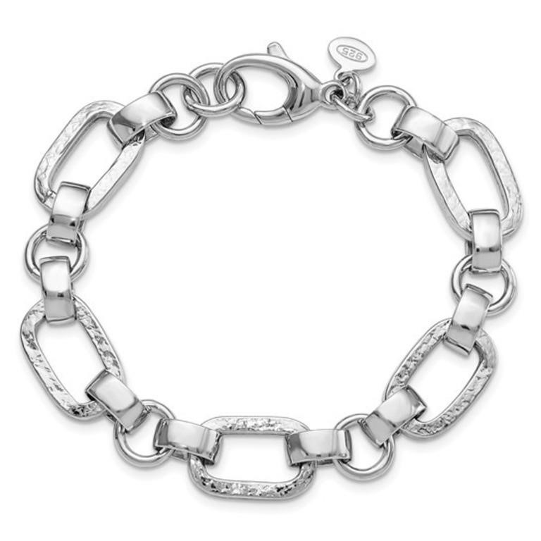 Sterling Silver Oval Link Bracelet