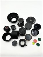 Asst of Telephoto & Wide Angle Lenses & Adapters