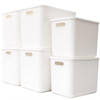 Yishyfier Plastic Storage Baskets Bins Boxes With