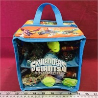 Skylanders Case Filled With Assorted Figures