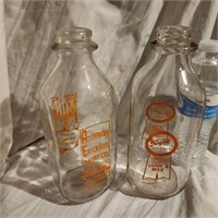 AE & Flynn Milk Bottles