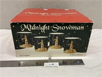 Midnight Snowman Mug Set