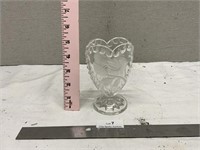 Anne Hutte Lead Crystal Heart Shaped Vase