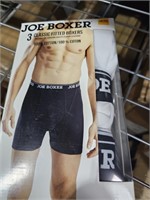 Joe Boxer Men's 3 Pack Cotton Fitted Boxer,