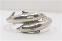 925 STAMPED STERLING SILVER DOLPHIN BRACELET