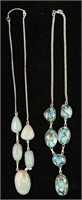 2 Necklaces - Boulder Turquoise and Stone