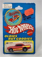 HOT WHEELS BLACKWALL '57 CHEVY ON PATCH CARD