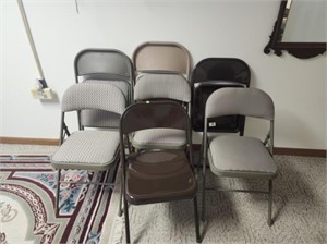 7 Metal Folding Chairs