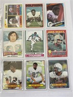 Collection of (36) Miami Dolphins Football