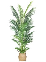 HAIHONG 6FT Artificial Palm Tree,Faux Areca Palm P