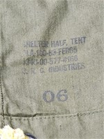 US Military Shelter Half Army Tent