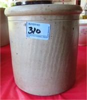 1 GALLON STORAGE CROCK - HAIRLINE