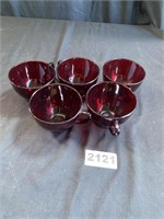 Ruby Red Punch Cups