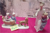 SW - LOT OF 2 COLLECTIBLE FIGURINES (R66)