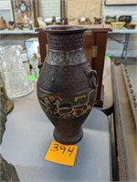 Vintage Metal Open Bottom Vase