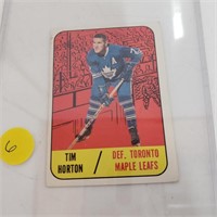 Tim Horton card Toronto Maple Leafs 1967-68Topps