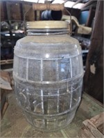 Vintage glass pickle jar