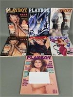 Lot of 7 1988 Playboy Magazines