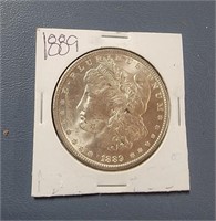 1889 US Silver Dollar