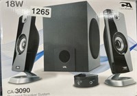 CA-3090 POWERED SPEAKER SYSTEM RETAIL $100