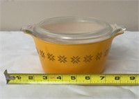Mid Century Pyrex Orange Town And Country Brown