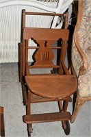 Antique Convertible High Chair