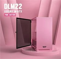 DarkFlash DLM22 M-ATX PC Case Tempered Glass Door