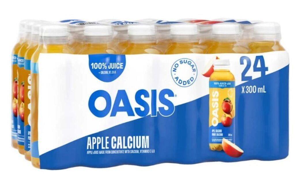 24-Pk Oasis Apple Juice, 300ml