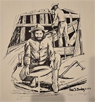 Another Tom Dooley Colorado Mining Lithograph