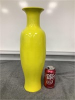 Yellow Vase   Approx. 17 1/2" Tall