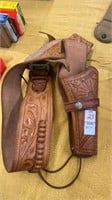 Handcrafted weather holster with belt